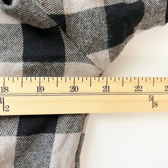 NEW Little Bipsy Gray Black Buffalo Check Plaid Hooded Jacket Shacket Boys Large - Picture 7 of 8